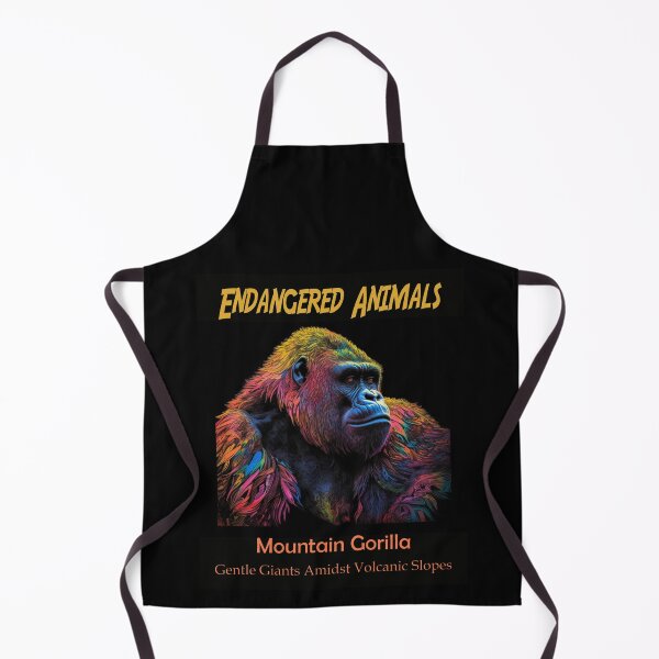 Item preview, Mountain Gorilla: Gentle Giants Amidst Volcanic Slopes designed and sold by JLCableStudio.