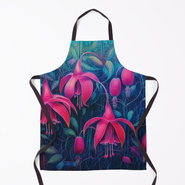 Artikelvorschau, Volkskunst-Fuchsia-Blumen entworfen und verkauft von EpicFoxArt.