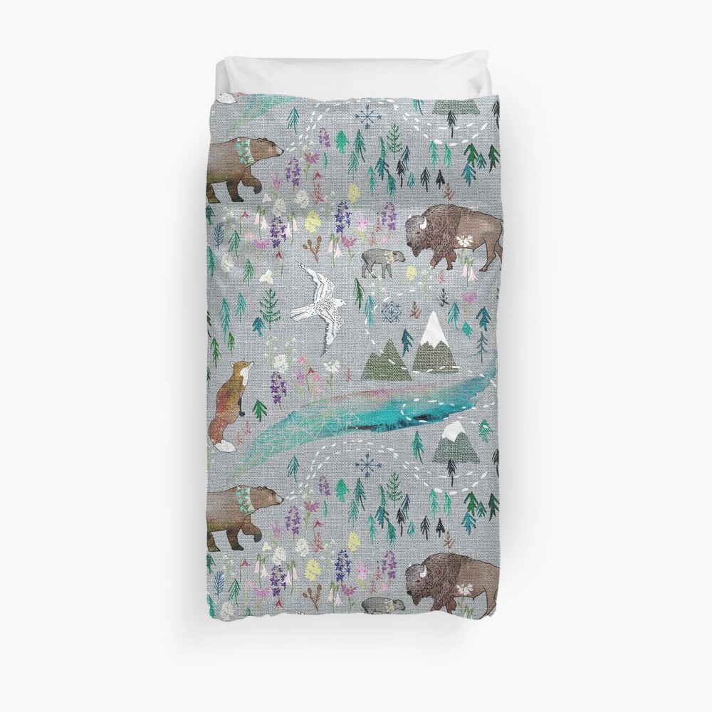 Summer Aurora Duvet Cover