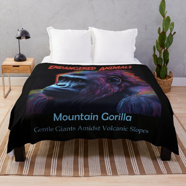 Item preview, Mountain Gorilla: Gentle Giants Amidst Volcanic Slopes designed and sold by JLCableStudio.