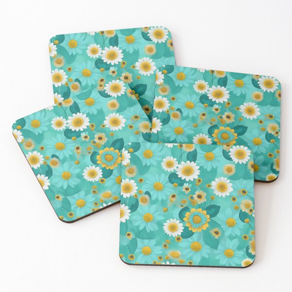 Item preview, Daisy Dreams Embracing Retro Charm with Floral Patterns designed and sold by Tamas Das.