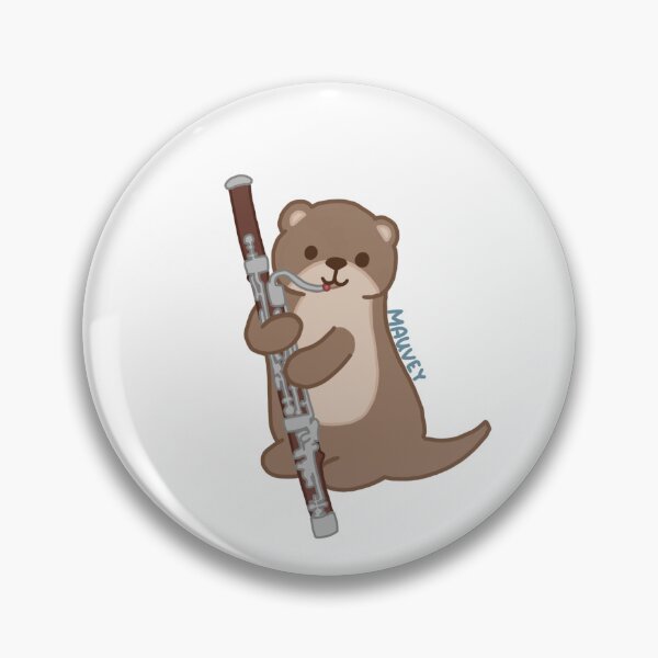 Item preview, otter playing bassoon designed and sold by practiceyourins.