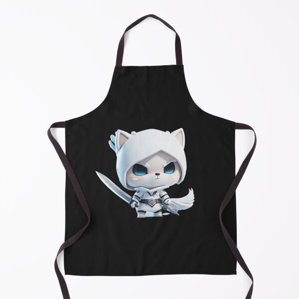 Item preview, Very Cute White Ninja Wolf Digital Art designed and sold by ChibiArtline.