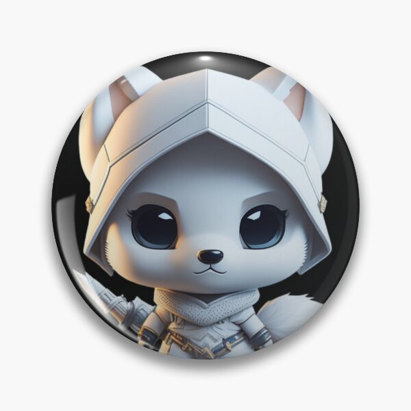 Item preview, Very Cute White Ninja Wolf Digital Art designed and sold by ChibiArtline.