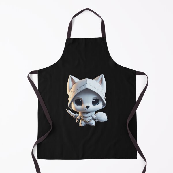 Item preview, Very Cute White Ninja Wolf Digital Art designed and sold by ChibiArtline.
