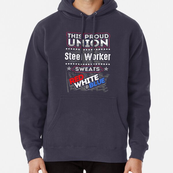 Vintage Welding Metal Worker Factory /& White American Worker Hoodie for Men