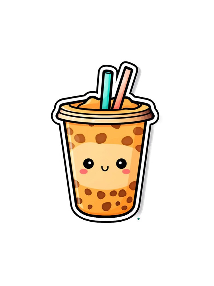 Aperçu 4 sur 4. Coque Samsung Galaxy avec l'œuvre Cute Boba Tea Sticker créée et vendue par SyntheticColor.