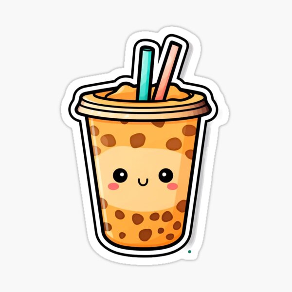 Item preview, Cute Boba Tea Sticker designed and sold by SyntheticColor.
