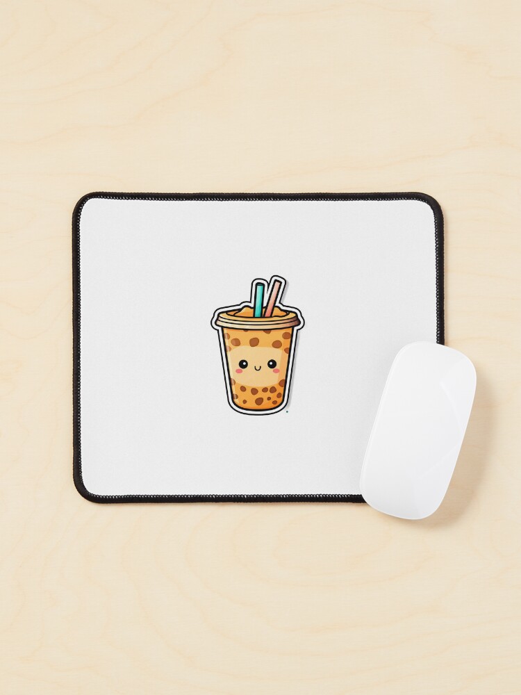 Thumbnail 1 of 5, Mouse Pad, Cute Boba Tea Sticker designed and sold by SyntheticColor.