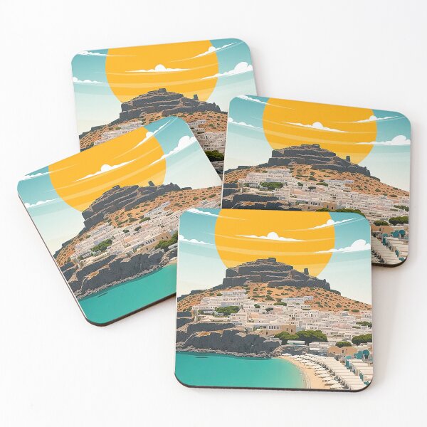 Item preview, Lindos Poster designed and sold by judyalexander.