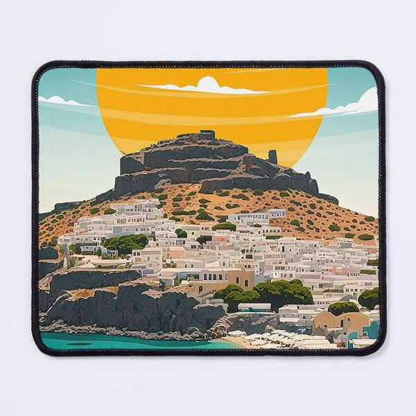 Item preview, Lindos Poster designed and sold by judyalexander.