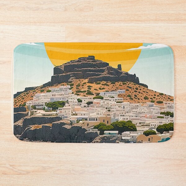 Item preview, Lindos Poster designed and sold by judyalexander.