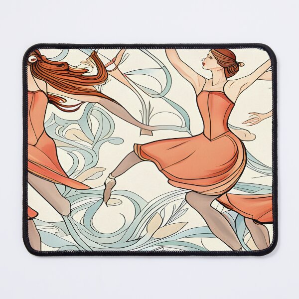 Item preview, Ballet Dancer Ballerina Art Nouveau designed and sold by druidwolfart.