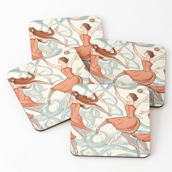 Item preview, Ballet Dancer Ballerina Art Nouveau designed and sold by druidwolfart.