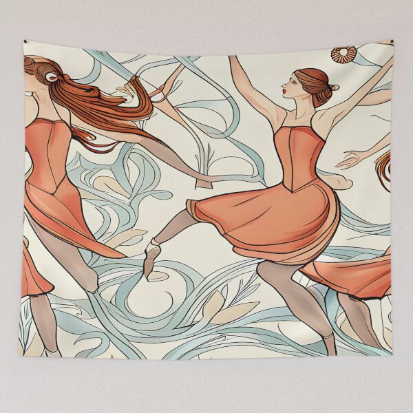 Item preview, Ballet Dancer Ballerina Art Nouveau designed and sold by druidwolfart.