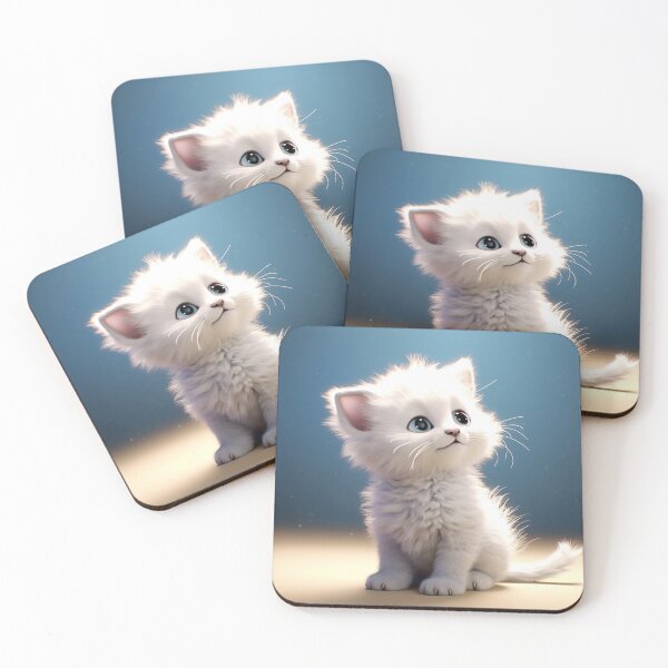 Item preview, White Kitten with Blue Eyes designed and sold by LynxDZN.