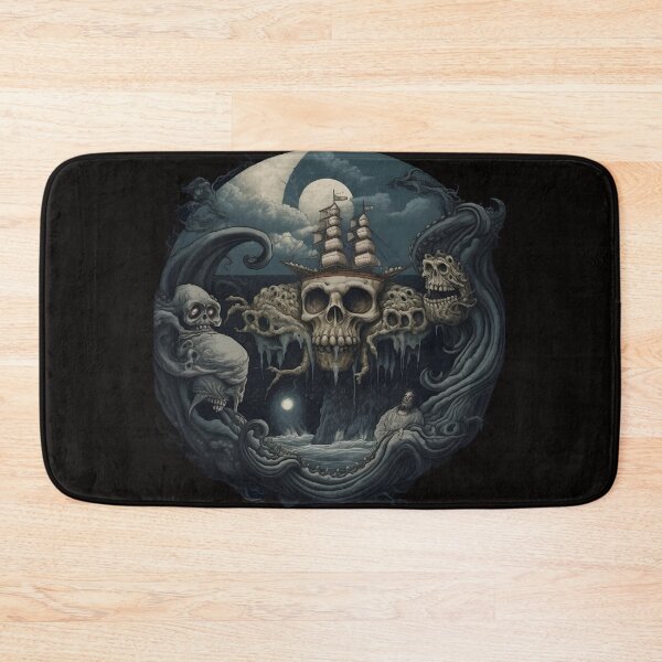 Item preview, Skull Ship designed and sold by Obsidian Ink by Wilshire.