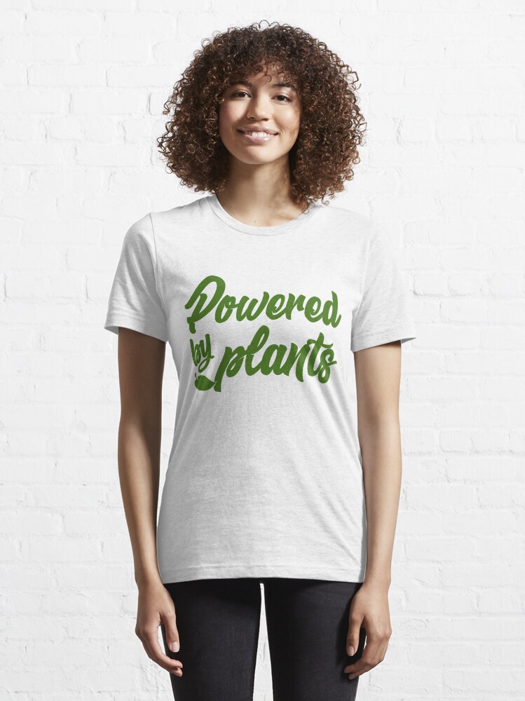 Alternate view of Powered By Plants - Wear Veganism With Pride! Essential T-Shirt
