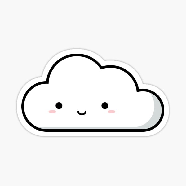 "Baby Cloud Blue Sky" Sticker for Sale by ennbe Redbubble