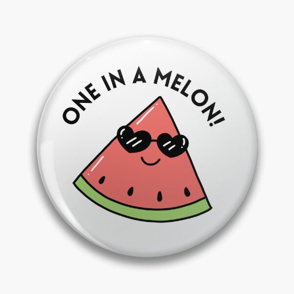 Item preview, One in a Melon cute food pun  designed and sold by Strictly McCracken.