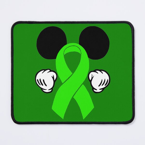 Item preview, Mouse Ears Awareness Ribbon (Green) designed and sold by Chronic Illness Awareness Shop.