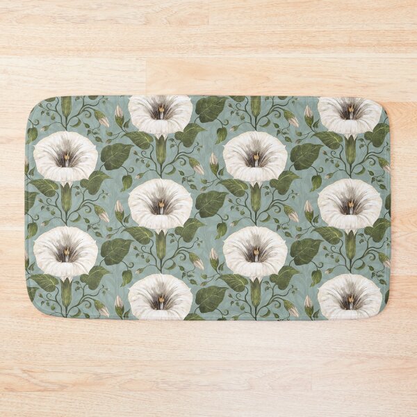 Item preview, Dreamy Moonflower on Blue-Green designed and sold by Silver Steer Design.