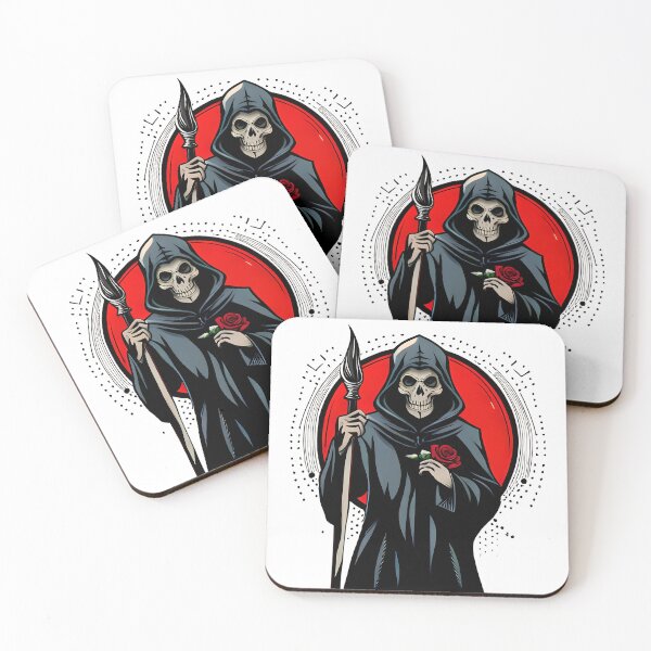 Item preview, The Eternity's Embrace - Grim Reaper Holding a Single Rose designed and sold by GalihDA.