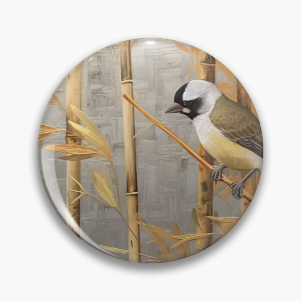 Artikelvorschau, partial bamboo leaf and birds with gold and bronze04 entworfen und verkauft von UnaWu533.