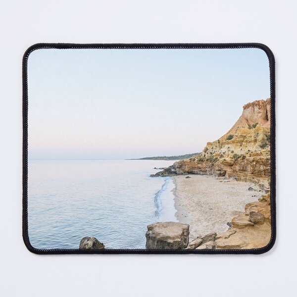 Item preview, Red Bluff Cliffs, Half Moon Bay, Black Rock designed and sold by Liza Clements Photographic.