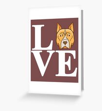 Love My Pitt Bull Greeting Card