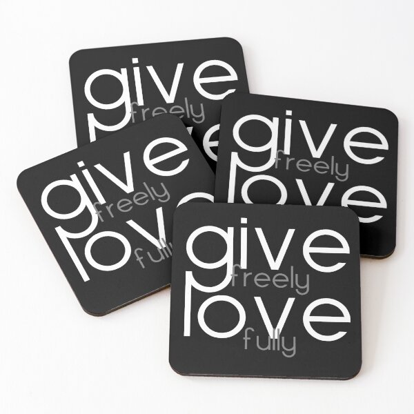 Item preview, Give Freely Love Fully T-Shirt Minimalist Text Spread Love Peace & Kindness Thoughtful Quote Shirt Gift for Loving Mom Sensitive Dad Present designed and sold by MunsyArt.