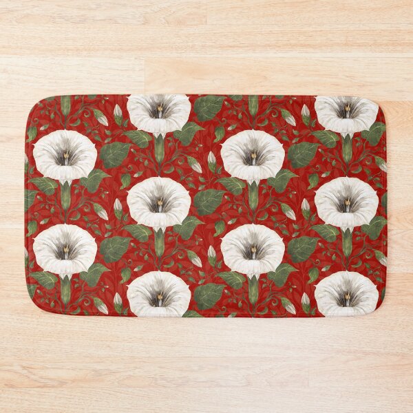Item preview, Dreamy Moonflower on Red designed and sold by Silver Steer Design.