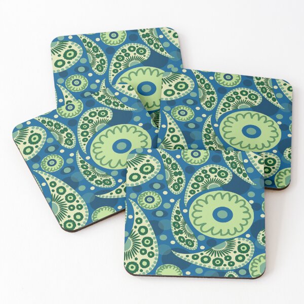 Item preview, Paisley Party (Blue/Green/Teal) designed and sold by ClubCreativeArt.