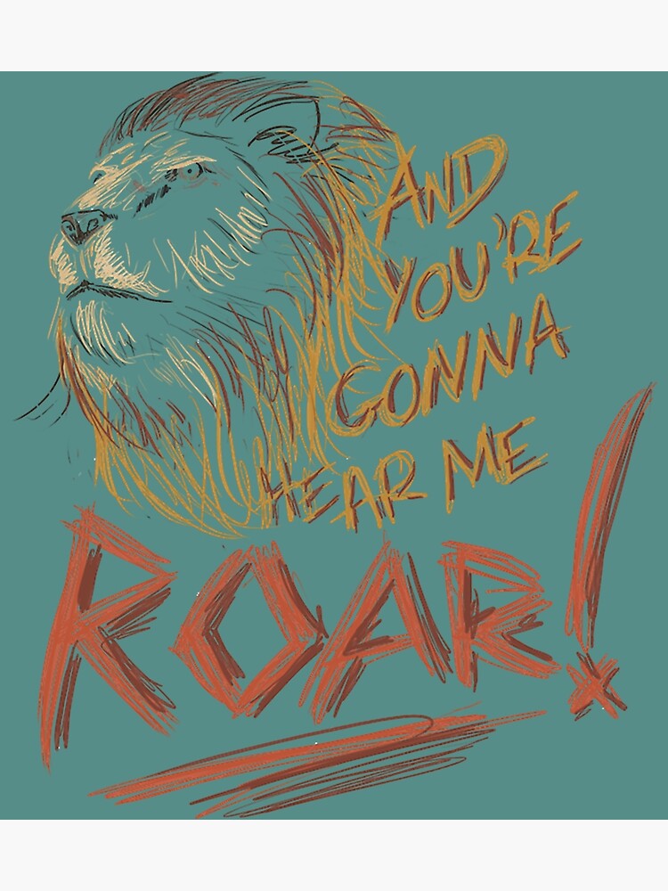 Hear Me Roar Katy Perry Song Lyrics Positivity Quote SVG 