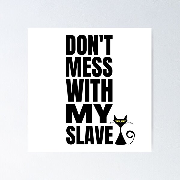Funny Cat Lovers Verified Slave Meme - Funny Cat Lover Quote - Posters and  Art Prints