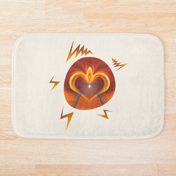 Item preview, Orange Brown Diya Shape Abstract Art  designed and sold by seeitknowit.