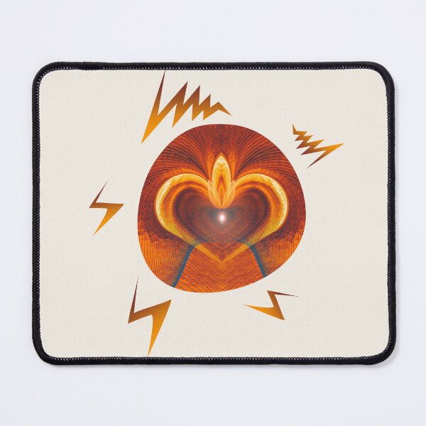 Item preview, Orange Brown Diya Shape Abstract Art designed and sold by seeitknowit.