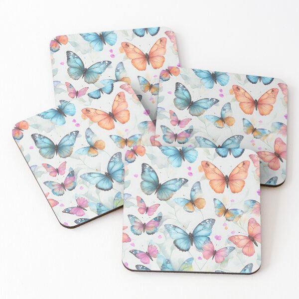 Item preview, Watercolor Butterfly Clipart 3: evokes a sense of charm and grace, capturing the essence of butterflies. designed and sold by Nustudios.