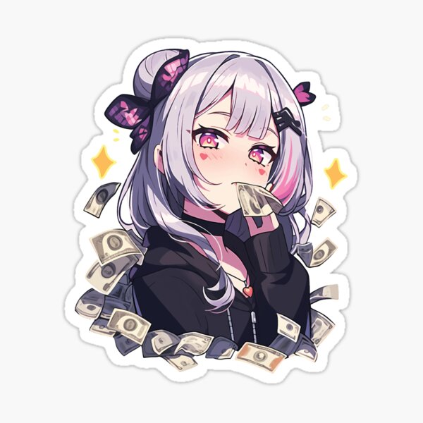 Anime Futuristic Girl gifts for manga lovers | Sticker