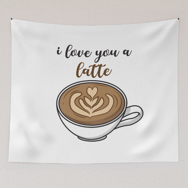Item preview, I Love You A Latte designed and sold by OlivDesignsCo.