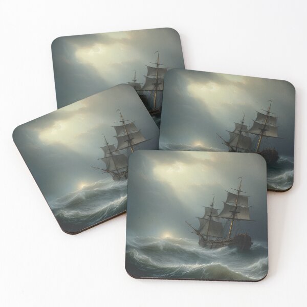 Item preview, Boat and Sea Landscape painting designed and sold by LLartstation.