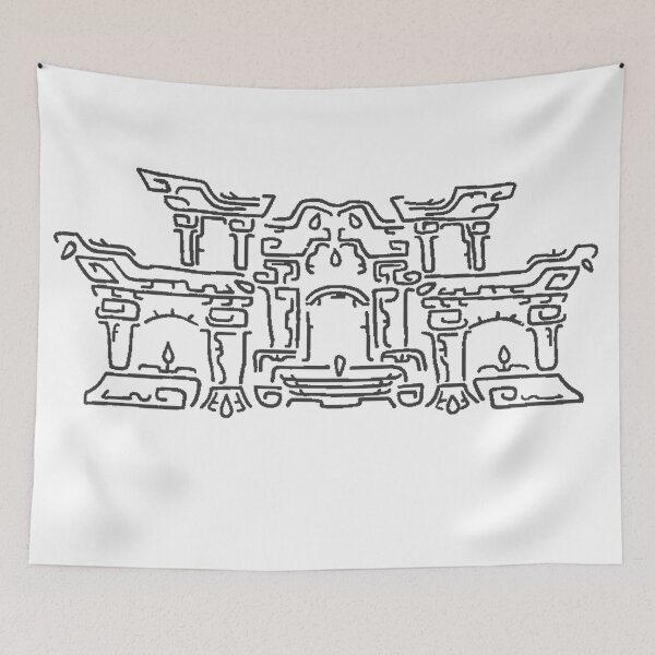 Item preview, Black on White Geoglyph 2 (Totk) designed and sold by HeartonSleeves.