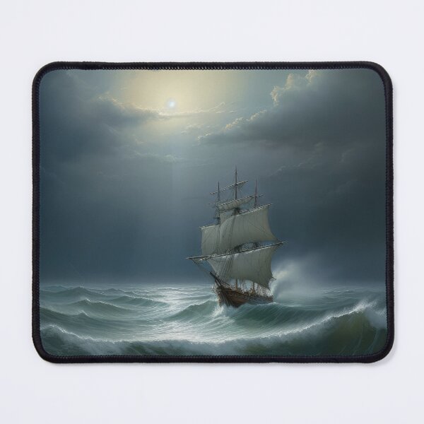 Item preview, Boat and sea landscape painting designed and sold by LLartstation.