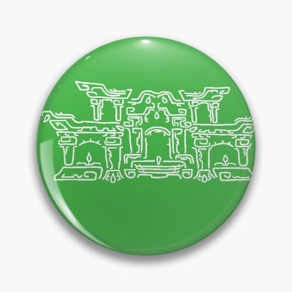 Item preview, White on Green Geoglyph 2 (Totk) designed and sold by HeartonSleeves.