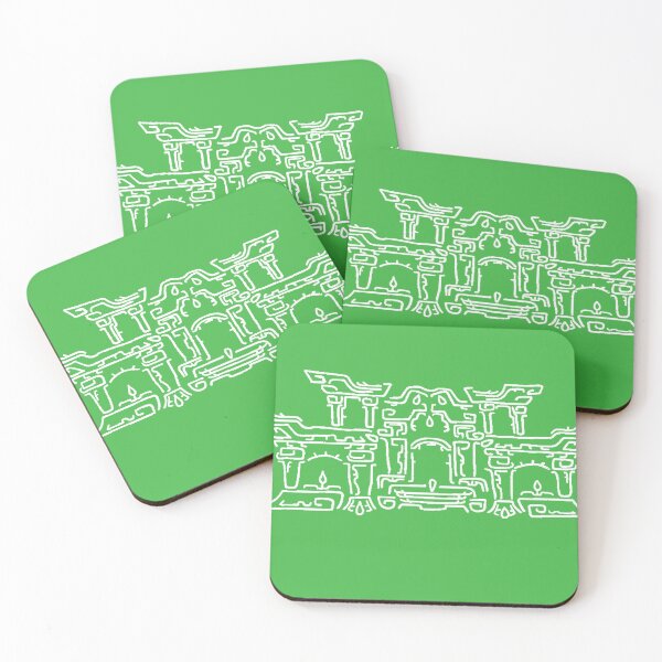 Item preview, White on Green Geoglyph 2 (Totk) designed and sold by HeartonSleeves.