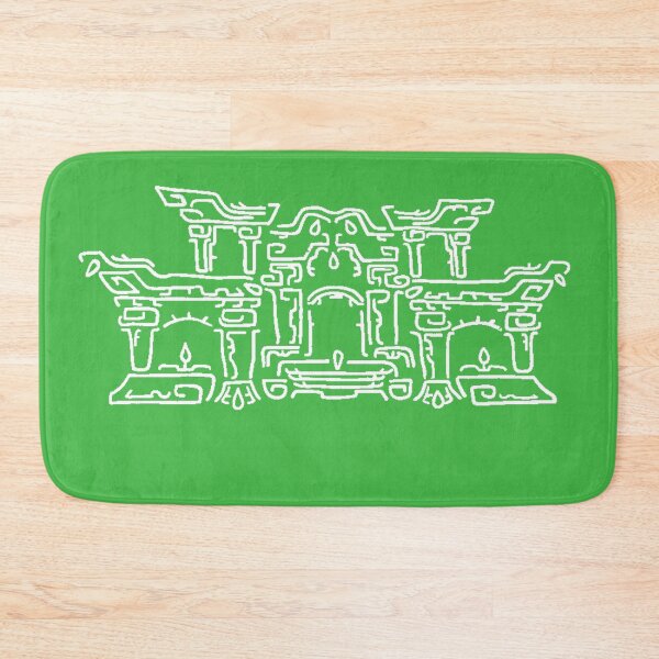 Item preview, White on Green Geoglyph 2 (Totk) designed and sold by HeartonSleeves.