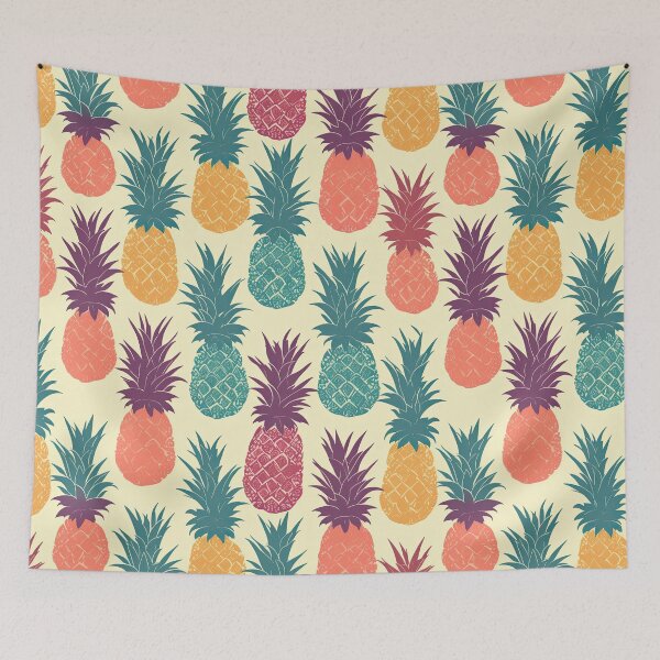 Item preview, Colorful Pastel Pineapples Pattern designed and sold by TheArtMage.