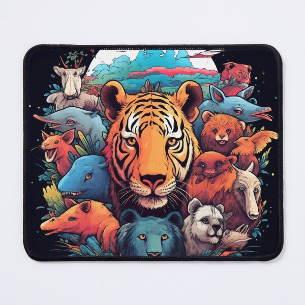 Item preview, Mythical Reverie: Vibrant Animal Companions in Nightmarish Realism designed and sold by Bee Happy Creative™.
