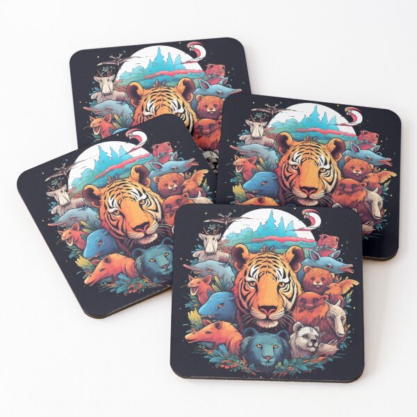 Item preview, Mythical Reverie: Vibrant Animal Companions in Nightmarish Realism designed and sold by Bee Happy Creative™.
