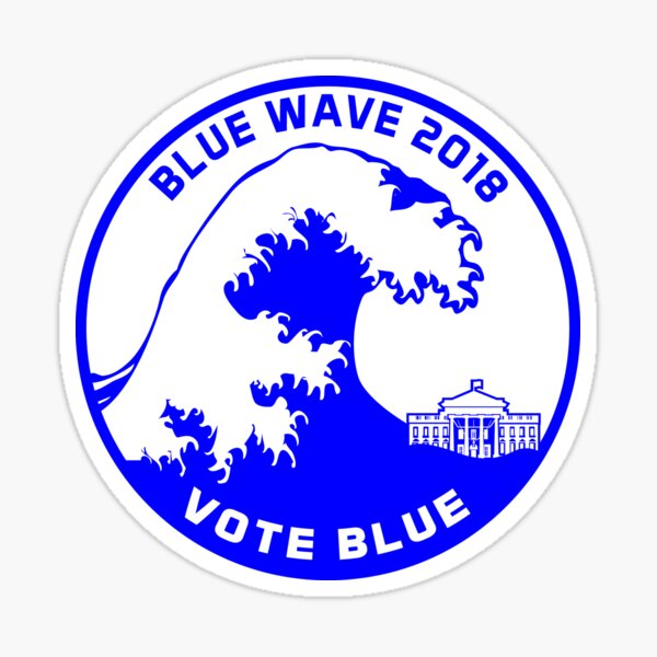 Blue Wave 2018 Sticker